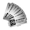 4/8Pcs Metal No Smokes Signs Weather Resistant Stick No Vaping Marker For Door Wall Commercial Household Application