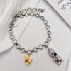 Snoopy Cute Bracelet High-End Zircon Bear Bracelet Light Luxury Fashion Niche Design Exquisite Jewelry