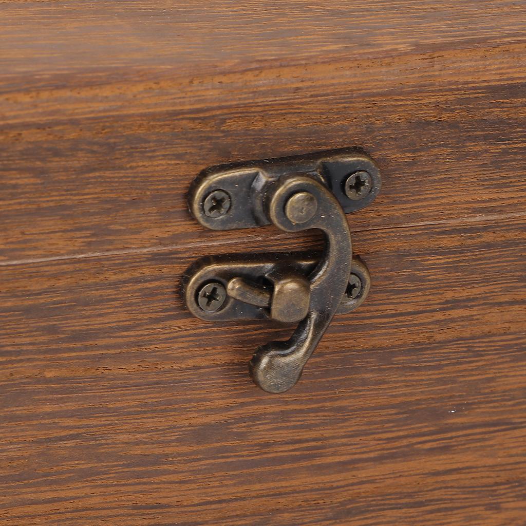 Vintage Wooden Tissue Box Decorative Retro Napkin Box Paper Towel Storage Case for Home Massage Shop