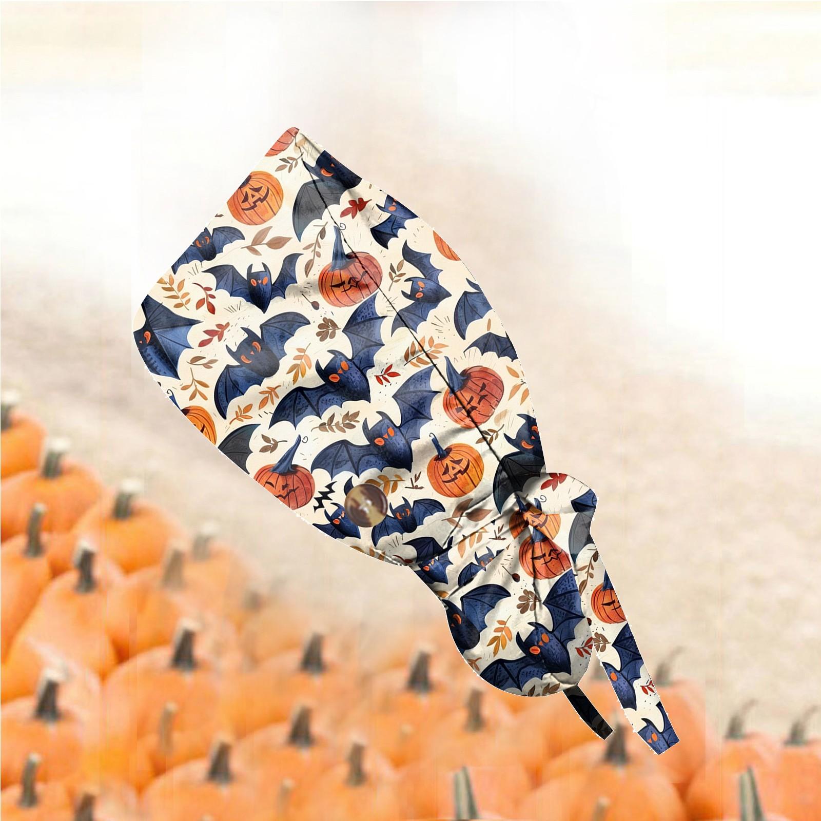 

Doctor Operating Room Pattern Printed with Buttons Nursing Head Cap Lab Scrub Pet Hospital Surgical Hat Unisex Dentist Scrub Cap One Size хакі