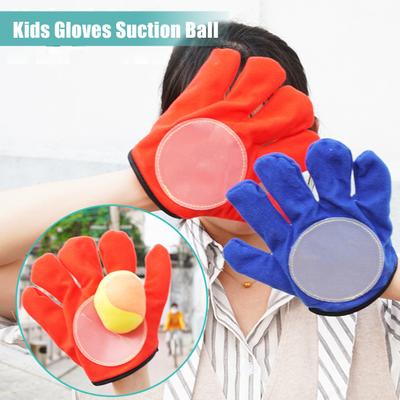 1 Set Giocattolo per Bambini Palla Lancio Ventosa Cattura Guanti Appiccicosi Palla Sportiva Gioca Giochi Indoor