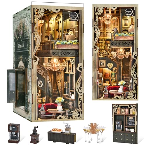 

MiniCity DIY BookNook Kit - Dollhouse Kit - Miniature House Kit - BookNook - Suitable for Beginners, Teenagers, and Adults, Birthday Gift, Decorative,