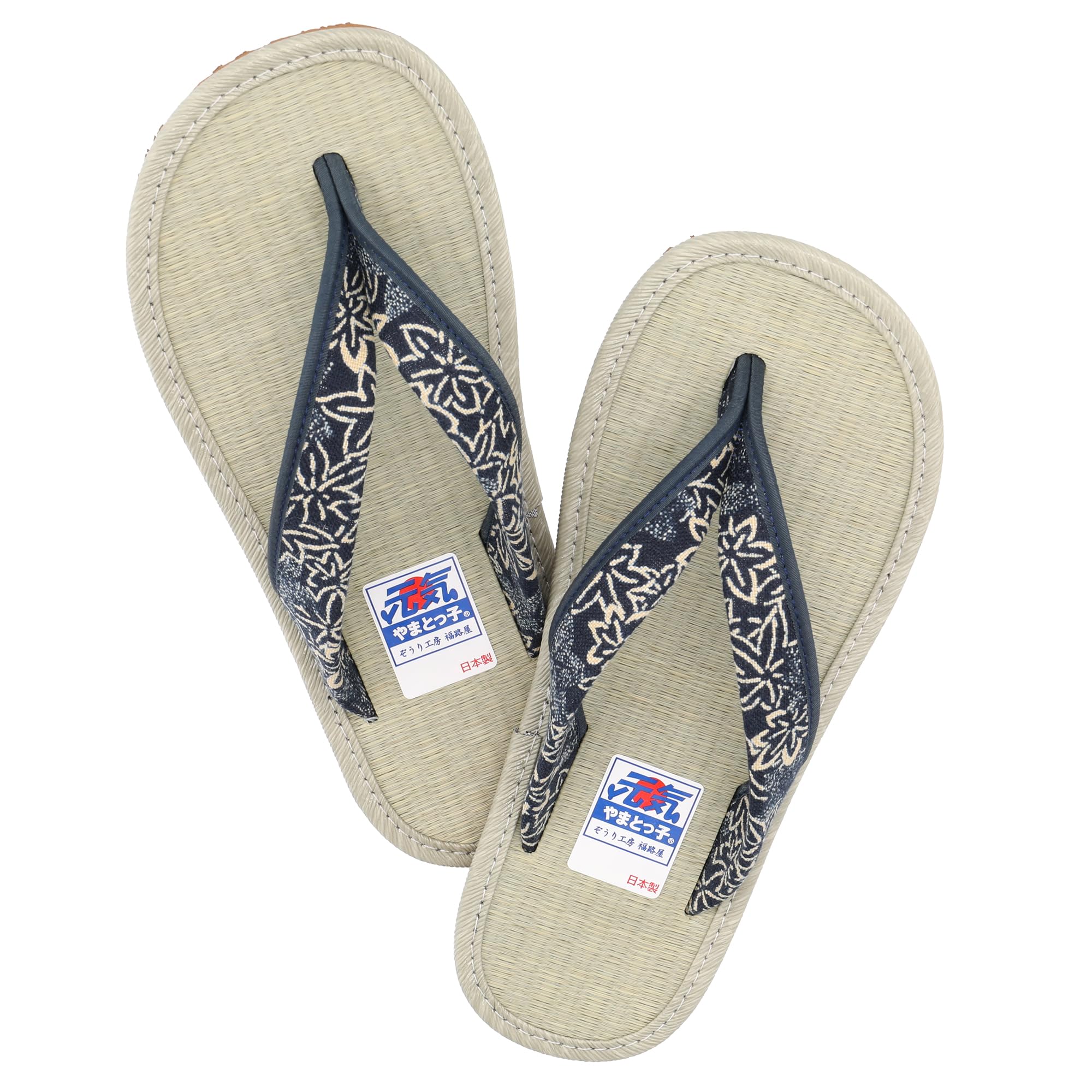 Erin Trading - Japanese Selected Products - Unisex Zori Comfortable To Wear With Woven Tatami Mats Slippers Made In Japan [Yamato-Ko] (Japanese Sandals) - Igusa-Kun (Rush Grass) - High-Quality