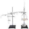 Essential Oil Distillation Kit, 500ml Distillation Apparatus, 3.3 Boro Lab Glassware Distillation Kit with Alcohol Lamp, Ceramic Mesh and 24, 40