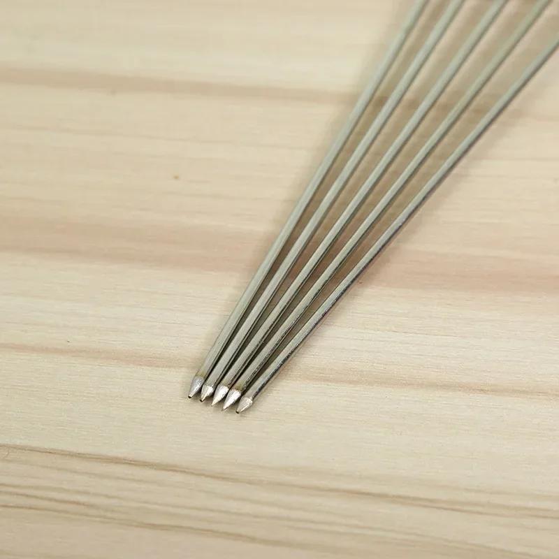 10Pcs Stainless Steel Barbecue Skewer Reusable BBQ Skewers For Outdoor Camping Picnic Cooking Tools BBQ Supplies