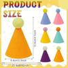 Reusable 6pcs Set Mini Party Hats Lightweight Colorful Party Hats Cone Hats New Year Celebration