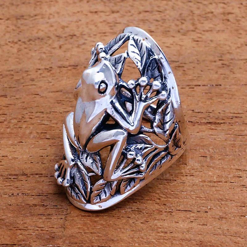 Hip Hop Hollow Frog Punk Style Fashionable Animal Creative Simple Retro Ring