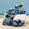 Breathable Boys' Velcro Sandals - Summer 2025 Fashion, Versatile, Lightweight, Soft Sole Trendy Footwear