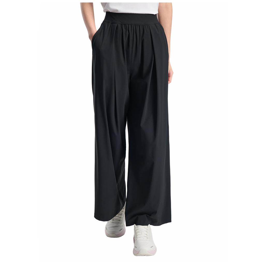 Fila Athletics Loose Fitness Wide Leg Casual Pants Women Bottoms Deep-Black A11W431614F-BK