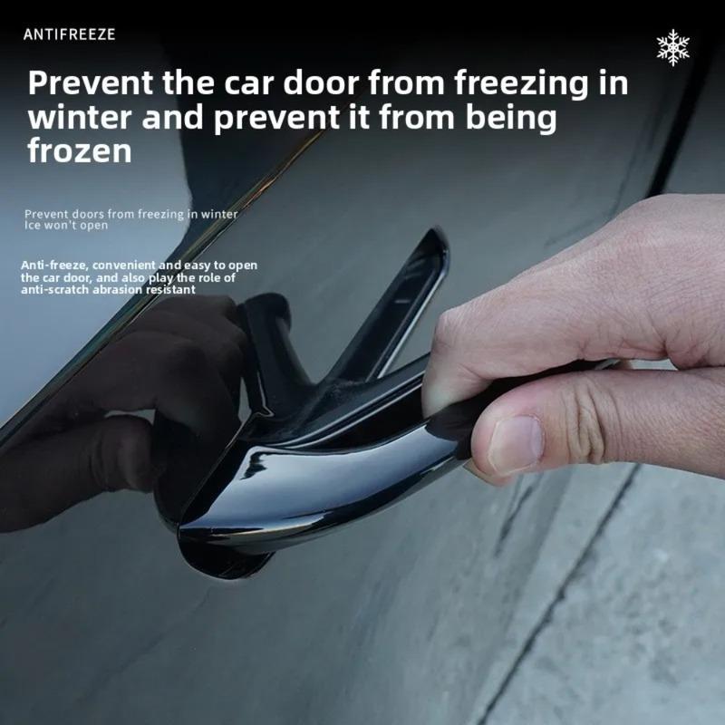Anti-Icing Door Handle Cover for Tesla Model YL 2026+ Model 3 & Model Y (-2026), Frost Proof Car Door Handle Accessories
