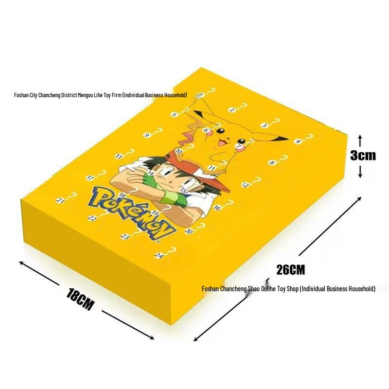 Pokémon 2025 Christmas Advent Calendar: 24-Piece Pocket Monsters Blind Box