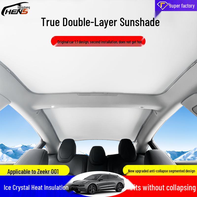 Zeekr 001 Sunroof Sunshade: Sky Screen Ice Crystal Curtain Sun Visor