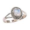 Natural Rainbow Moonstone Gemstone Handmade 925 Sterling Silver Ring S.9.5 w5u42