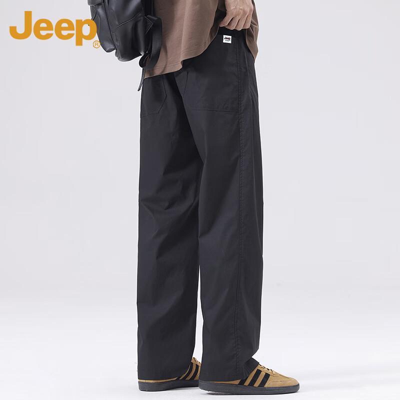 

Jeep Men s Casual Solid Straight-Leg Nylon Pants XL