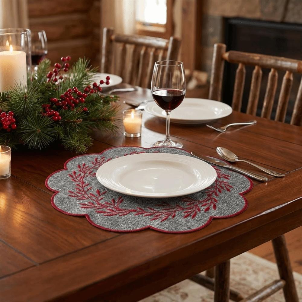 Oil-Proof Insulation Table Mat Washable Flower Coasters Tabletop Protector  Daily Dining