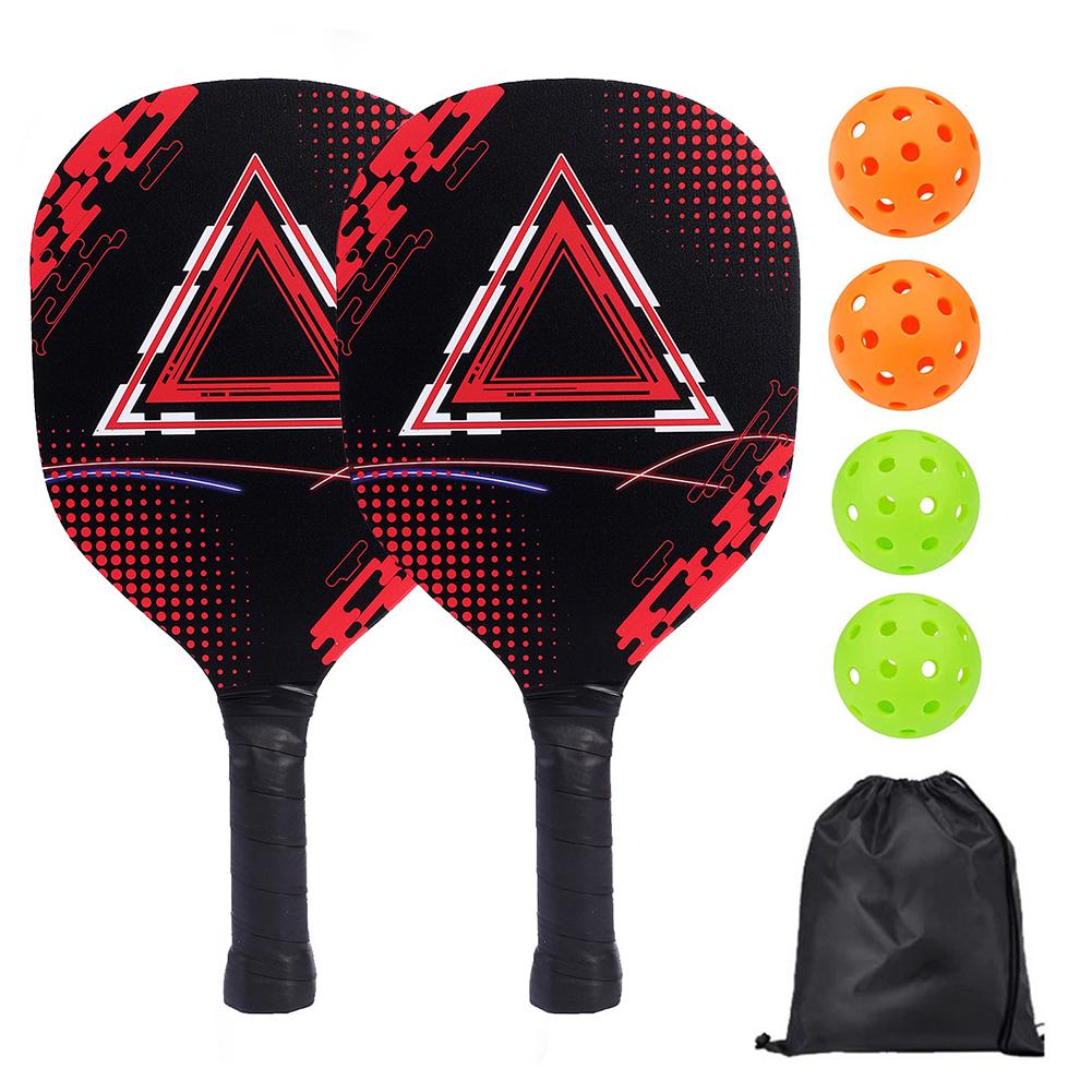 Pickle Ball Paddle Set 1 Portable Carry Bag Pickleball Paddles Pickleball Rackets with 2 Paddles 4 Pickleball Balls for Beginner