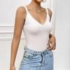 Damen Europäisches und Amerikanisches V-Ausschnitt Spitzen Samt Camisole Top - Lässig und Vielseitig
