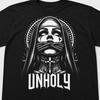 Unholy Nun Gothic Grunge Rock Horror Dark Aesthetic Graphic T-Shirt