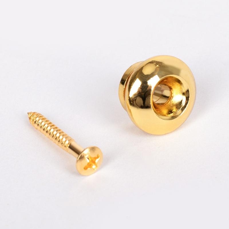 2pcs Stylish Silver Bell Shape Strap Buttons Skidproof Strap Lock Guitar Buckles Suitable for Various Skill Levels