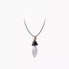 Elegant Ebony Wood Pendant Necklace with Black Cord – Versatile High-End Accessory for Women