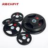 RECHFIT Rubber Coated Olympic Barbell Weight Plates