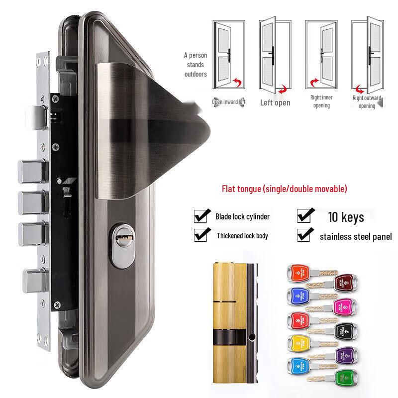 

Rongyu C-Grade Anti-Theft Door Lock Set with Large Handle