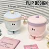 with Lid Garbage Bin Plastic Storage Box Cute Desktop Trash Can  Table & Office Desk