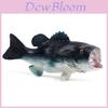 Modelo de Peixe Lateolabrax Japonicus Brinquedo Com Material Plástico Para Decoração de Aquário Marinho