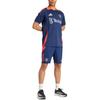 Adidas Manchester United Tiro 24 Training Shorts Striped Print Mid Waist Elastic Casual Shorts Men Shorts Night-Blue IT2027