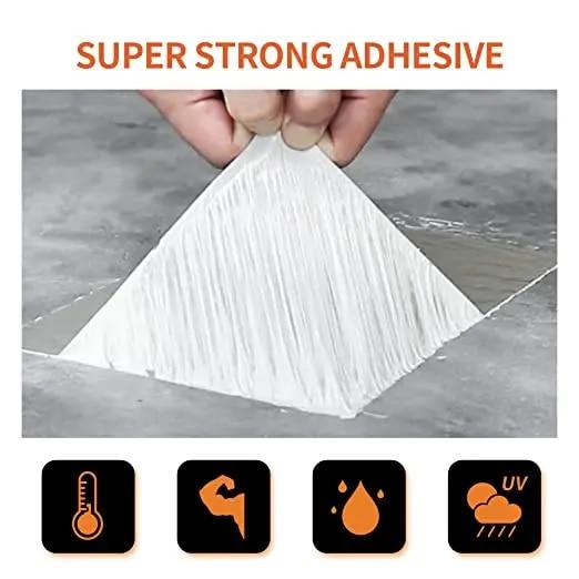10M Aluminum Foil Butyl Waterproof Tape, High Temperature Resistant Leak Repair Sticker for House Walls and Water Pipes