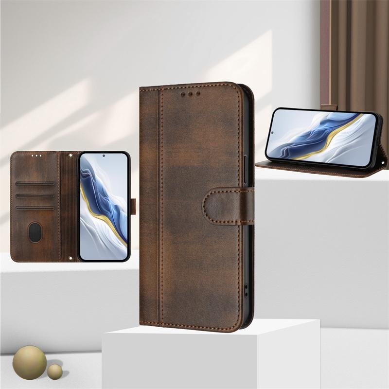 Casing For OPPO F19S F17 F19 F21 F21S F23 F25 F27 Pro Plus F29 5G Leather Wallet Pocket Card Slots Flip Case Cover