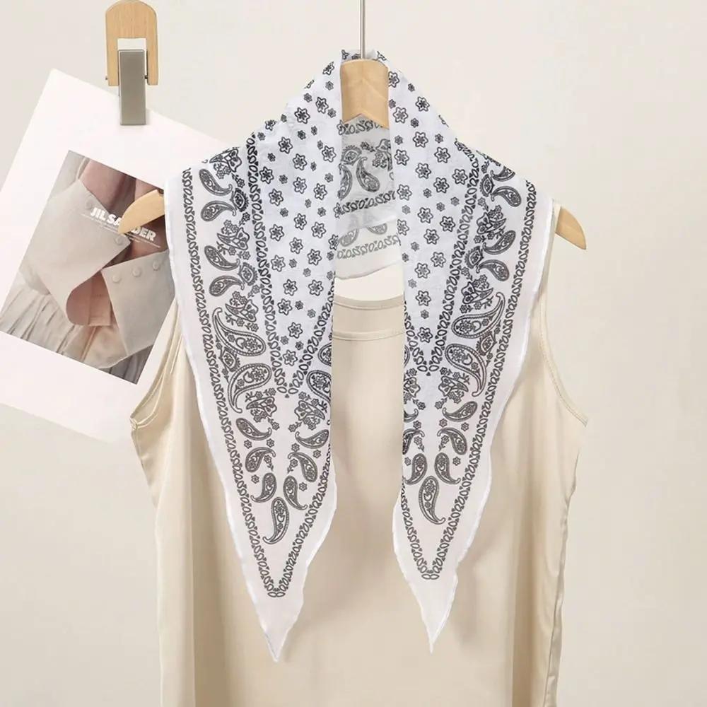 Neue Mode Kaschu Seidenschal Dünnes Lätzchen Sonnenschutz Halstuch Dekoration High End Hals Schlüsselbein Schutz Frühling Herbst