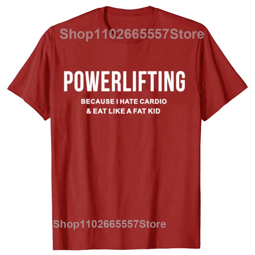 New Funny Powerlifting Graphic Print Tops Men Casual Oversized T-shirt Summer Hip Hop Fashion Short Sleeve Crewneck T Shirts