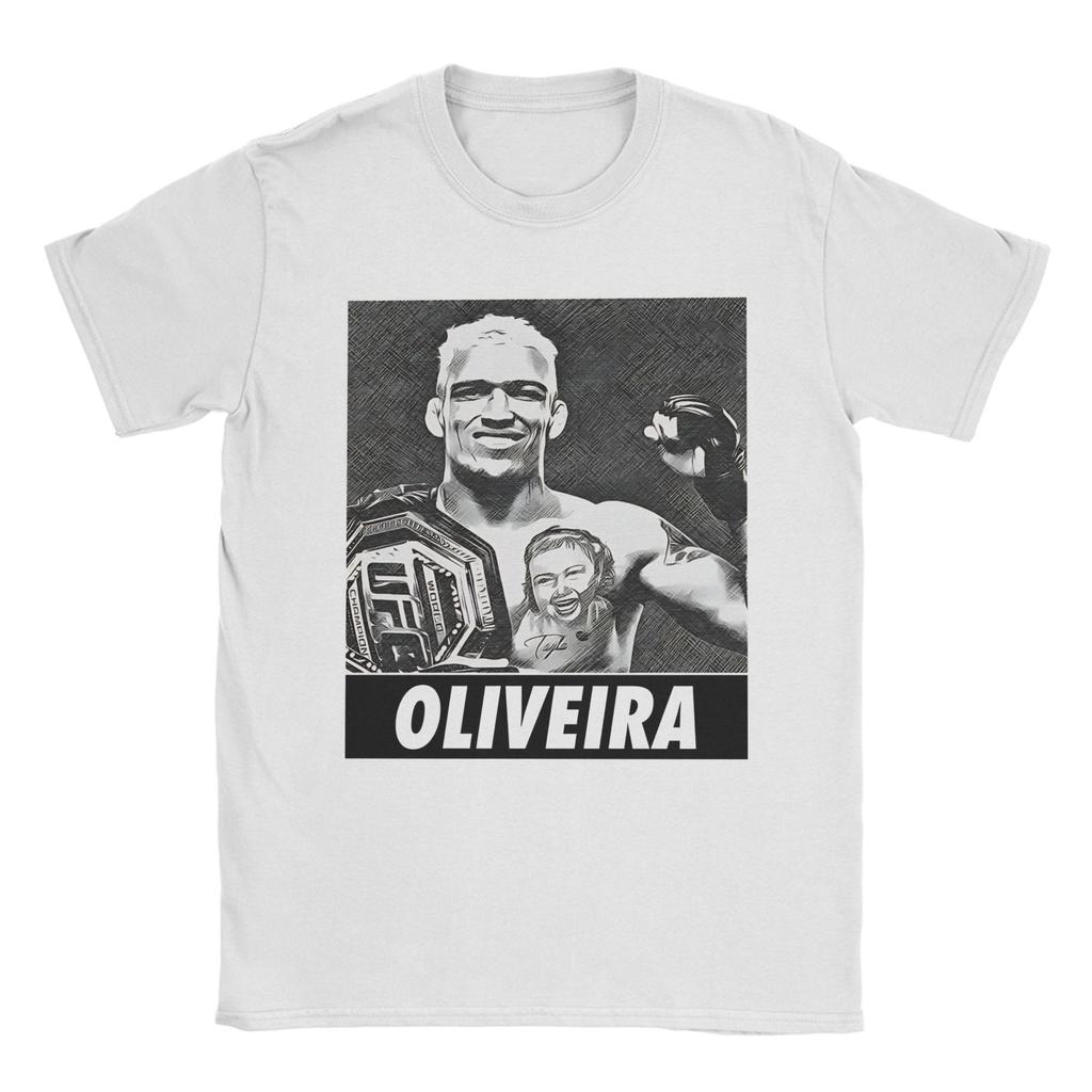 charles oliveira winner charles oliveira v2 TShirt Summer TShirts Unisexs Pure Cotton Crewneck Oversize Top Tees ShortSleeve