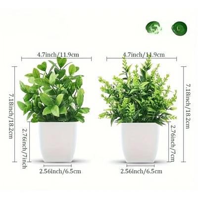 Großhandel Künstlicher Bonsai Grün Kunstpflanze Topfpflanzen Innen und Außen Zuhause Schlafzimmer Gartendekoration Künstliche Pflanzen