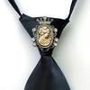 Unisex Pearl Tassel No-Knot Bow Tie Shirt - Casual Fashion Trend