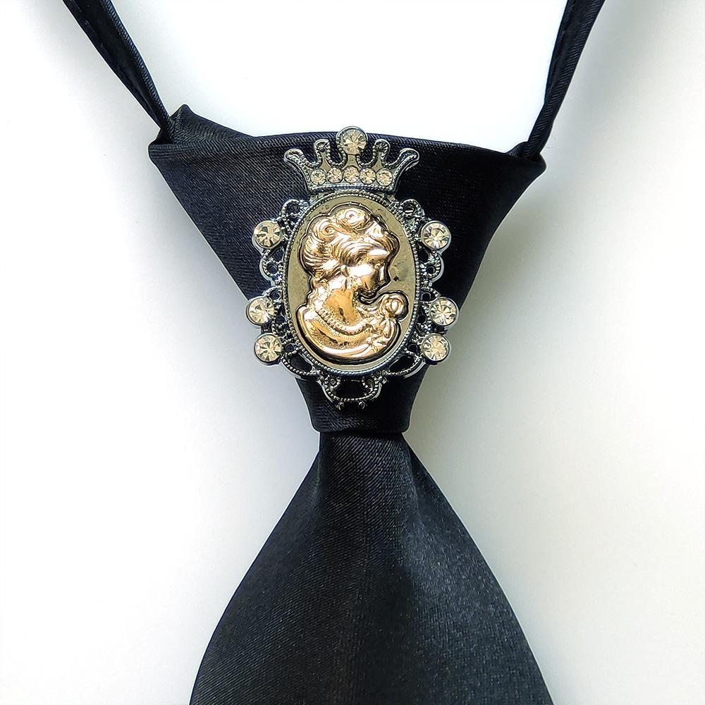 Unisex Pearl Tassel No-Knot Bow Tie Shirt - Casual Fashion Trend