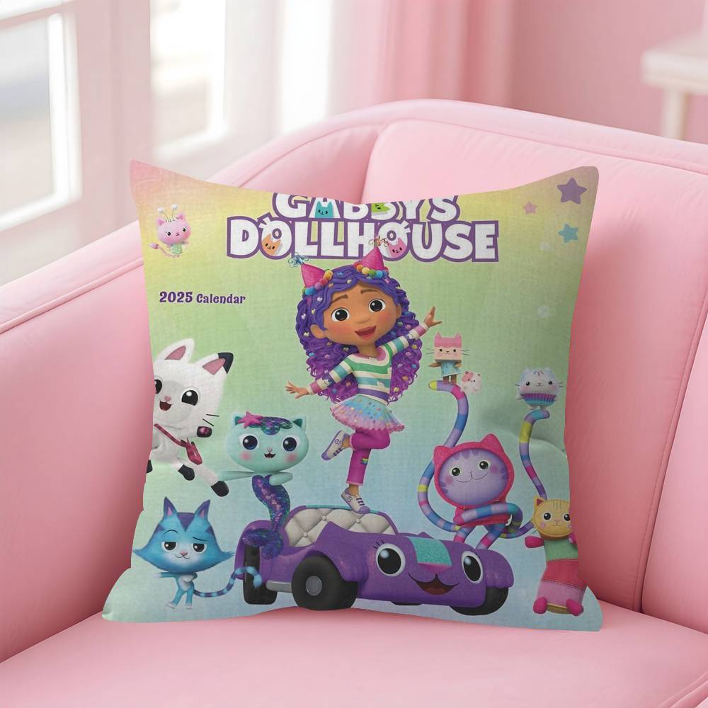 GGabbys Dollhouse Personalized Pillow Dust Cover Bedroom Kids Party Decoration Pillowcase Birthday Children Gift