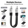 Silicone USB C To USB C Cable 80Gbps 8K@60Hz 240W Fast Charging Data Cord Video Cable for Smartphone Laptops