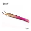 Multifunctional Double-Ended Nail Tool: Tweezers & Silicone Pressing Stick for Nail Art