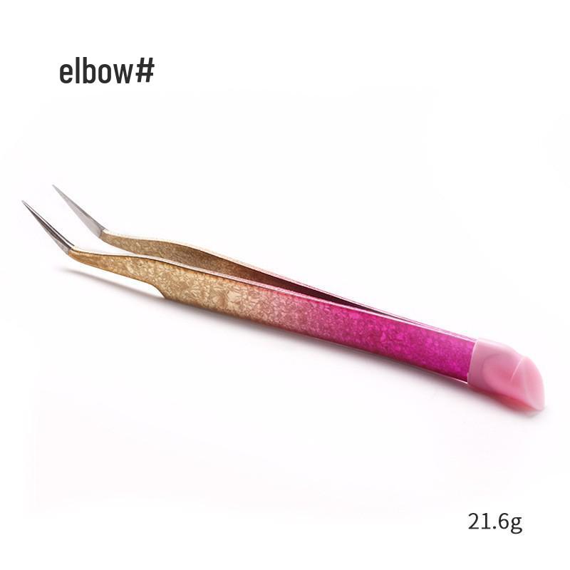 Multifunctional Double-Ended Nail Tool: Tweezers & Silicone Pressing Stick for Nail Art