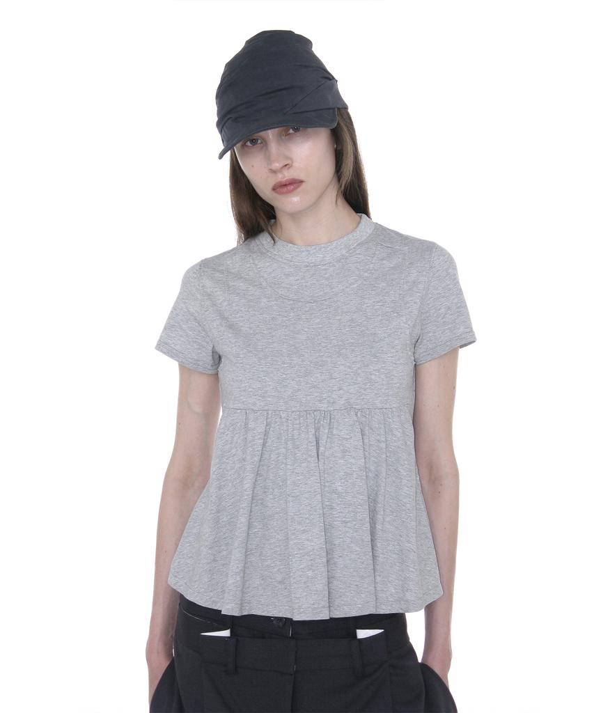 PARTIMENTO WOMEN Luched Drape Hat_Blue Gray