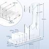 Headset Holder Clear Acrylic Console Rack Transparent Acrylic Vertical Horizontal Placement Tool-free Assembly