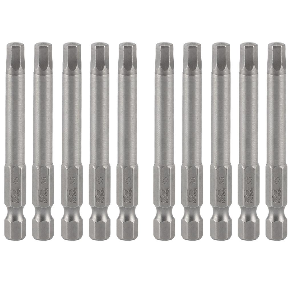 10Pcs Electric Screwdriver Bits Hex Socket Hardened with Magnetic Accessories S14 65mm