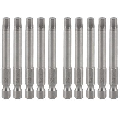 10Pcs Electric Screwdriver Bits Hex Socket Hardened with Magnetic Accessories S14 65mm