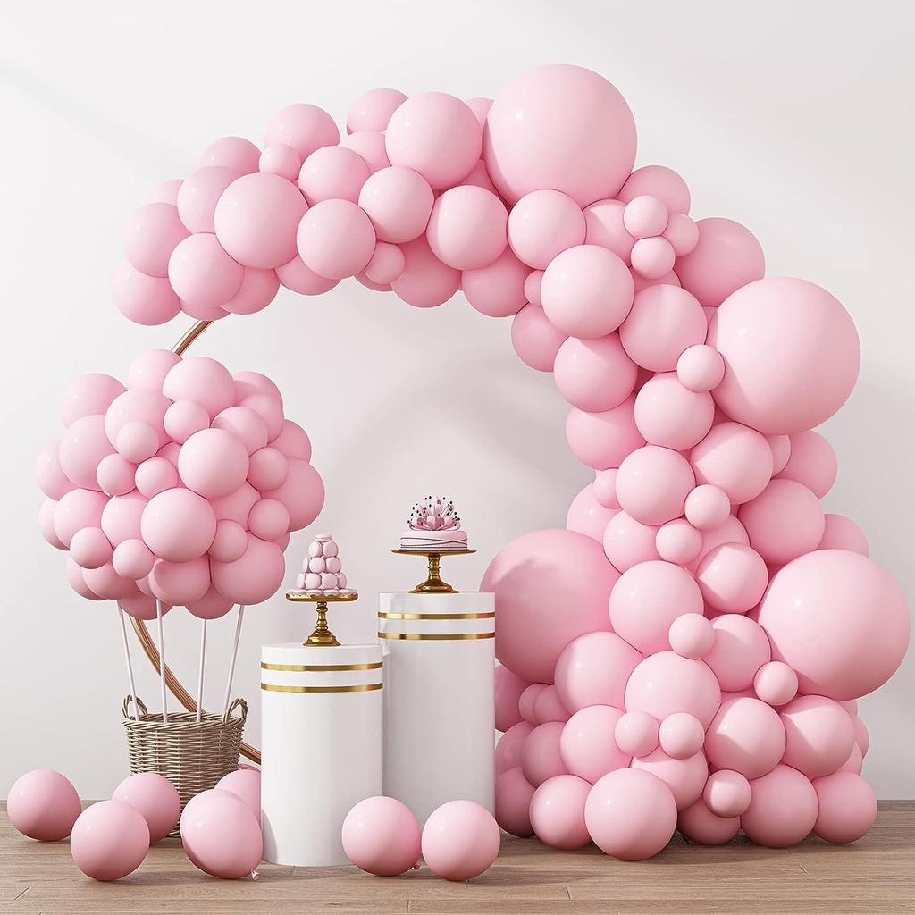 60 Palloncini Arancioni e Rosa, 30 cm, gonfiati con elio, per