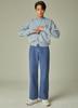 Agent Peek Agp Organic Crop Cardigan Sky Blue