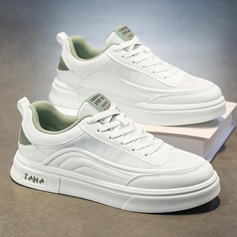 Spring new mesh shoes breathable thin high-end soft-soled casual board shoes