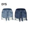 Women's High Waisted Jean Shorts Casual Ripped Distressed Denim Shorts with Pockets Summer Hot Short Jeans for Daily Beach Club