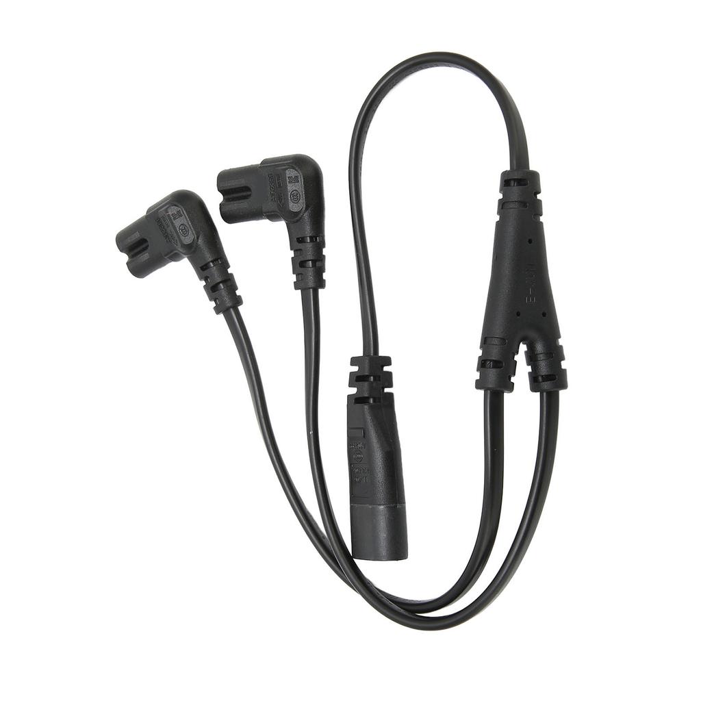 IEC320 C8 To Dual C7 Cord Male To Female 1 In 2 Out AC Power Splitter Cable for LCD Monitor Desk Lamp 100‑250V